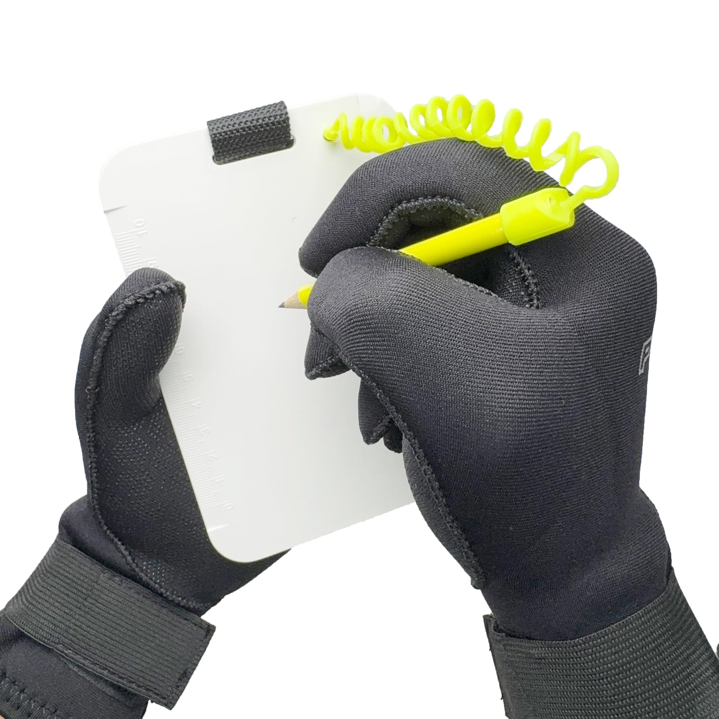 Scuba Choice 6" x 4" Diving Slate with Clip & Graphite Pencil – Waterproof Reusable Underwater Writing Pad for Scuba Diving, Snorkeling, Freediving and Diving Lessons