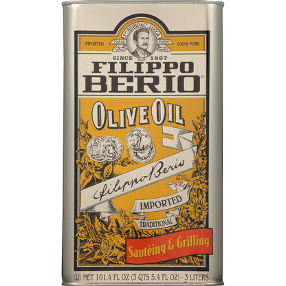 Filippo Berio Pure Olive Oil, 101.4 Ounce Tin