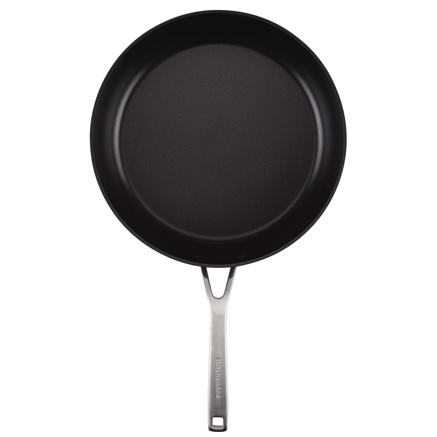 KitchenAid Hard Anodized Induction Nonstick Fry Pan/Skillet with Lid, 12.25 Inch, Matte Black