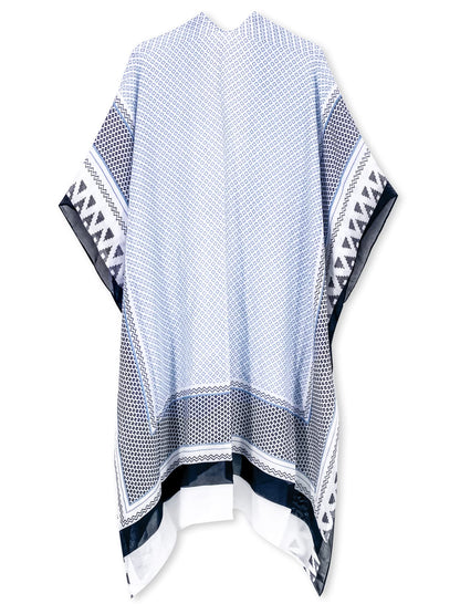 Moss Rose Women's Beach Cover up Swimsuit Kimono with Bohemian Floral Print, Loose Casual Resort Wear