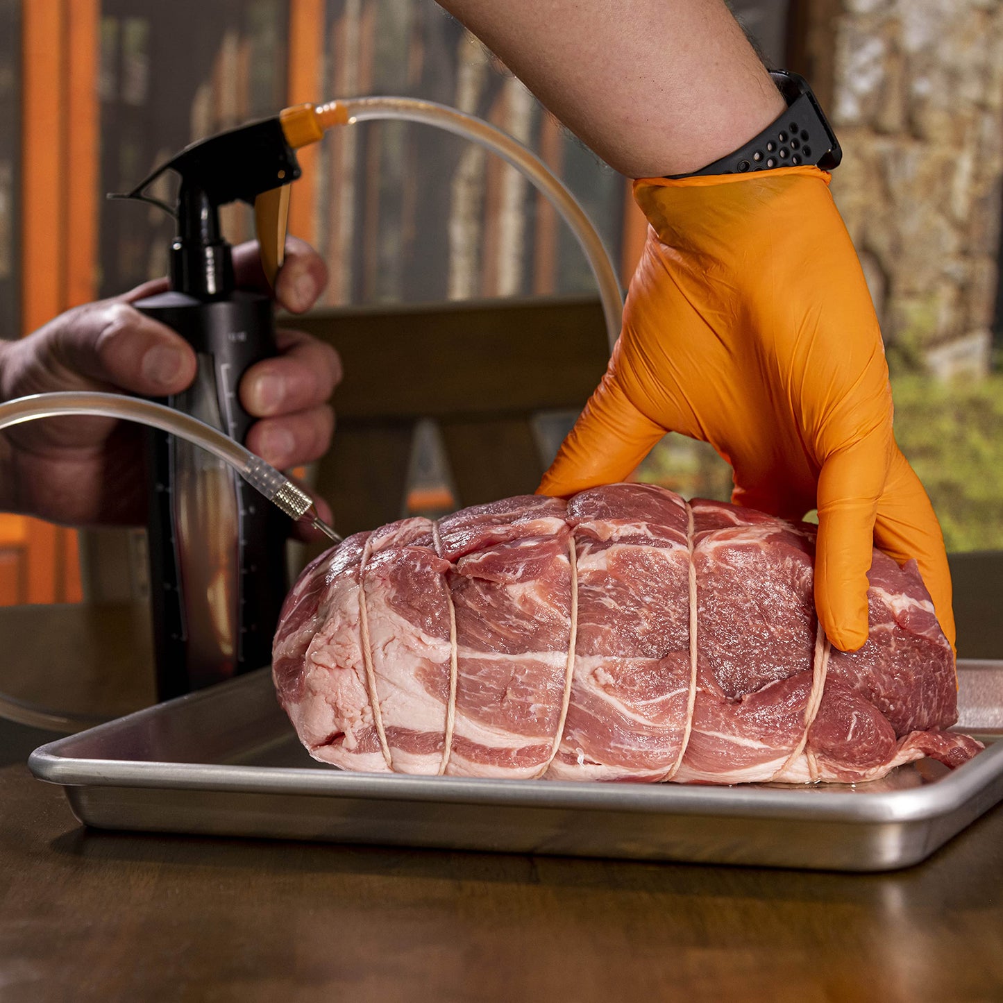 Oklahoma Joe's® 2-in-1 Spray Bottle and Marinade Injector, Black - 6285584R06