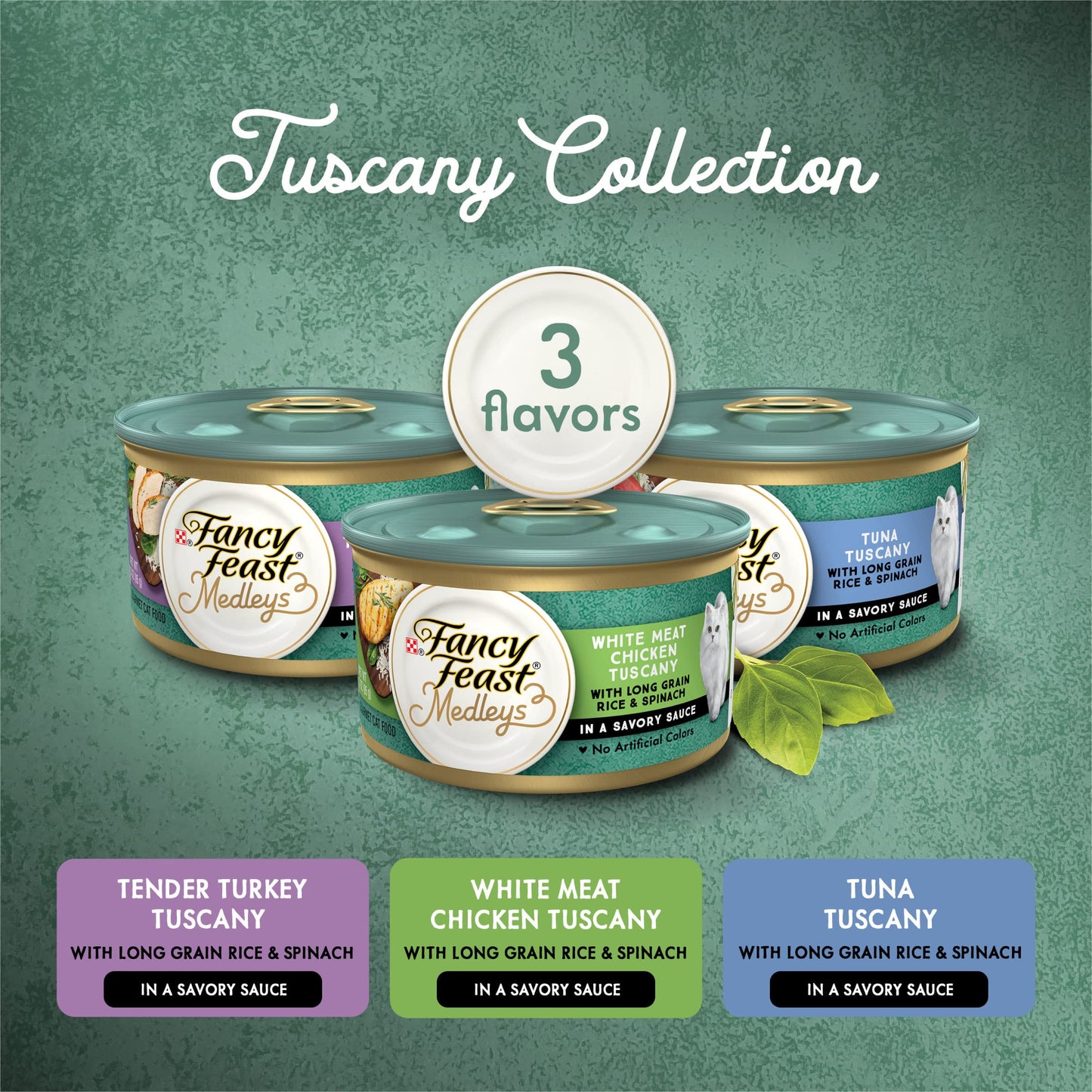 Purina Fancy Feast Medleys 12 Ct. Tuscany Wet Cat Food Variety Pack - (12) 3 oz. Cans - (2 Packs of 12) 3 oz. Cans
