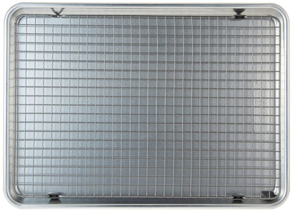 Nordic Ware - 43172AMZM Nordic Ware Half Sheet with Oven Safe Nonstick Grid, 2 Piece Set, Natural