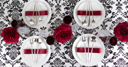 Novelty Modern Flatware Cutlery Disposable Plastic Combo Set 80 Count Luxury Silver, Service for 16