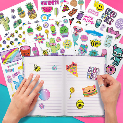 Fashion Angels 1000+ Ridiculously Cute Stickers for Kids - Fun Craft Stickers for Scrapbooks, Planners, Gifts and Rewards, 40-Page Sticker Book for Kids Ages 6+ and Up