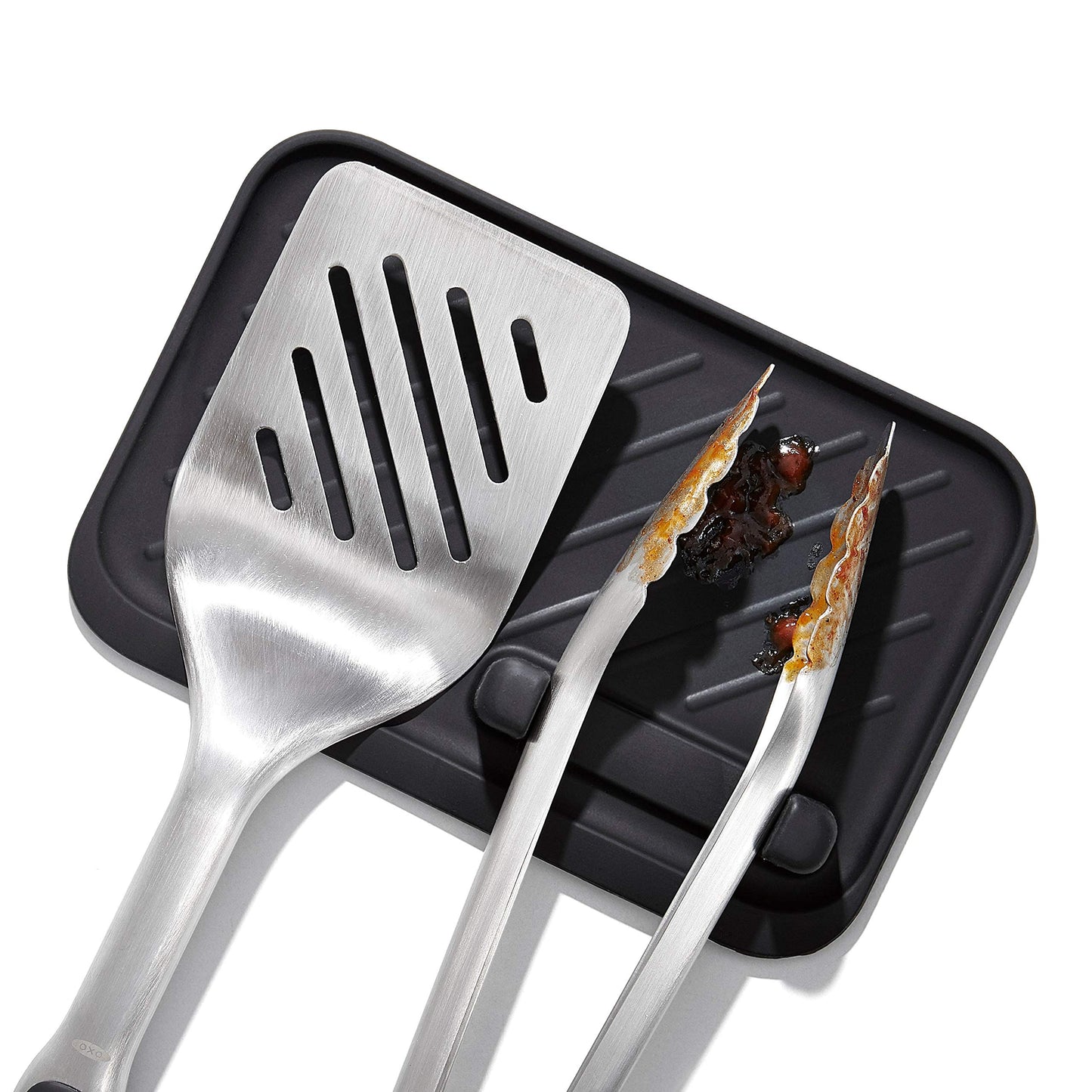 OXO Good Grips Grilling Tools, Tongs and Turner Set, Black