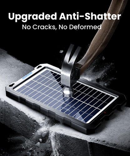 POWOXI Upgraded 7.5W-Solar-Battery-Trickle-Charger-Maintainer-12V Portable Waterproof Solar Panel Trickle Charging Kit for Car, Automotive, Motorcycle, Boat, Marine, RV,Trailer, Snowmobile, etc.
