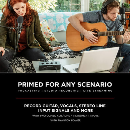 M-Audio M-Track Duo – USB Audio Interface for Recording, Streaming and Podcasting with Dual XLR, Line & DI Inputs, plus a Software Suite Included