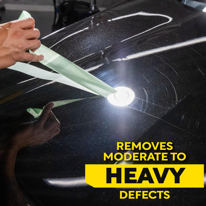 Meguiar's Mirror Glaze M105 Ultra-Cut Compound, Car Rubbing Compound for Removing Scratches and Heavy Swirls While Adding Shine, Safe and Effective on All Glossy Car Paint and Clear Coats, 8 oz