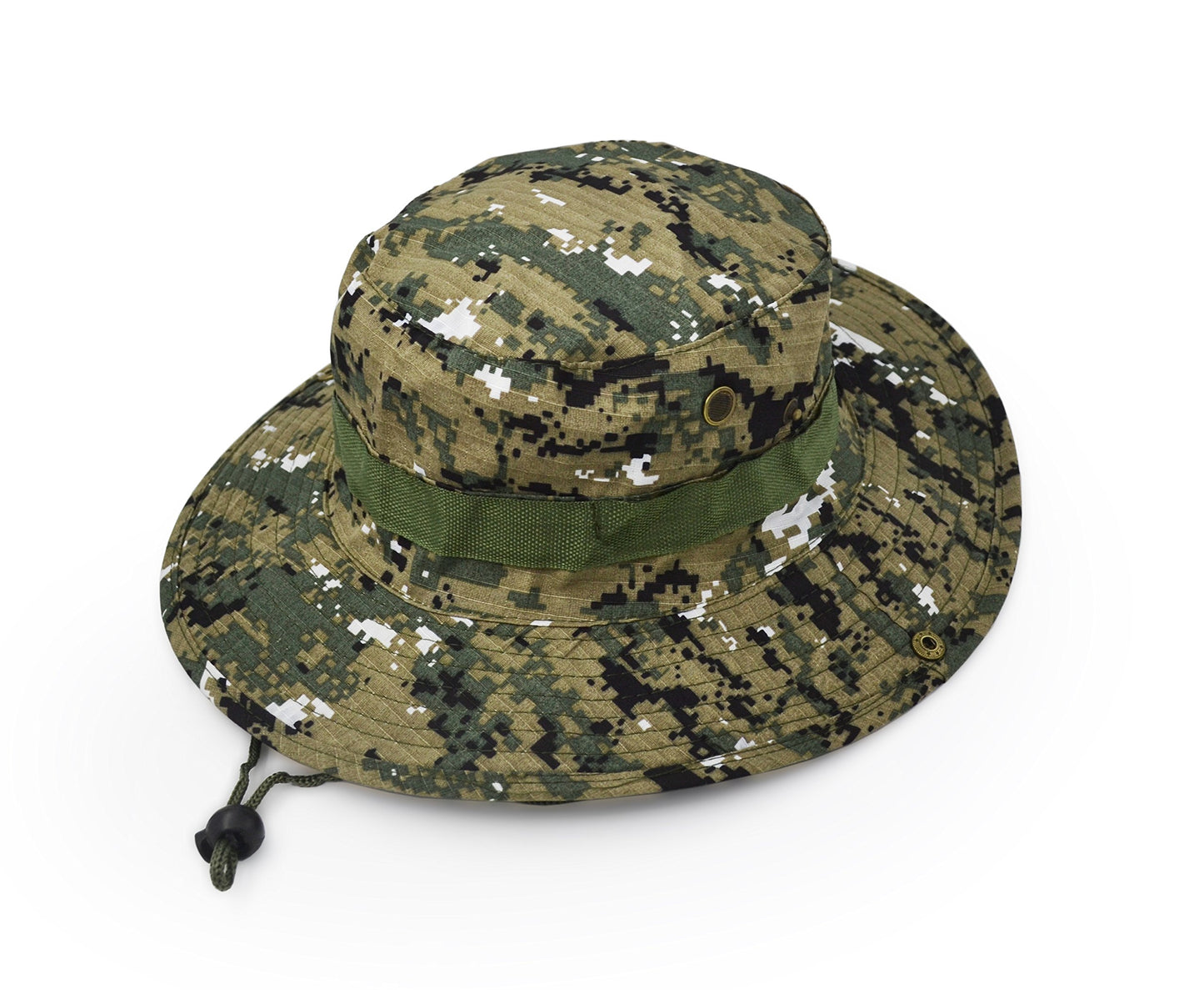 Outdoor Wide Brim Sun Protect Hat, Classic US Combat Army Style Bush Jungle Sun Cap for Fishing Hunting Camping 13