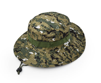 Outdoor Wide Brim Sun Protect Hat, Classic US Combat Army Style Bush Jungle Sun Cap for Fishing Hunting Camping 13