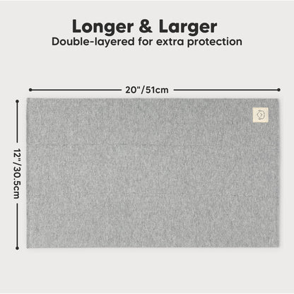 Organic Burp Cloths Baby Boy, Girl - 6-Pack Large Cotton Burping Cloths for Babies, Spit Up Rags, Super Absorbent, Ultra Soft Newborn Rag, Gender Neutral, Machine Washable, Durable (Neutrals)