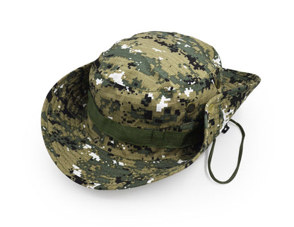 Outdoor Wide Brim Sun Protect Hat, Classic US Combat Army Style Bush Jungle Sun Cap for Fishing Hunting Camping 13