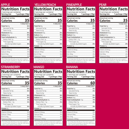 ONETANG Freeze-Dried Mixed Fruit, 12 Pack Single-Serve Pack, Non GMO, Kosher, No Add Sugar, Gluten free, Vegan, Holiday Gifts, Healthy Snack 0.35 Oz