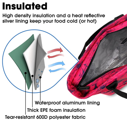 J World New York Lunch Tote Bag Insulated Lunch-Box for Women & Teen Girls, Bellis