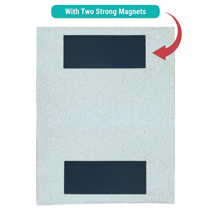 321Done Magnetic Meal Planning Notepad - Large Letter Size (8.5x11) Weekly Menu Planner Tear-Off Refrigerator Fridge Shopping List Meals Grocery Memo Pad - Perforated Sunday Start, Made in USA