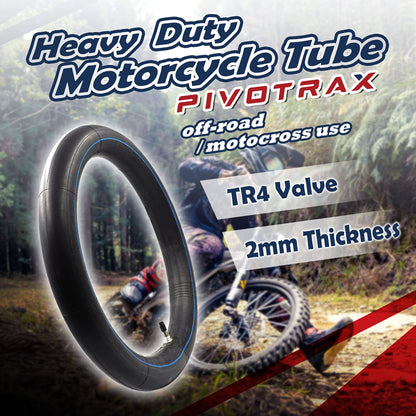 PIVOTRAX 70/100-19 (2.75/3.00-19, 80/100-19) 19" Heavy Duty E-Bike Electric Dirt Bike Inner Tube - 2 mm Reinforced Thickness-TR4- Fits Most 3.00-19 MX Tires, Surron LightBee X, UltraBee, Talaria