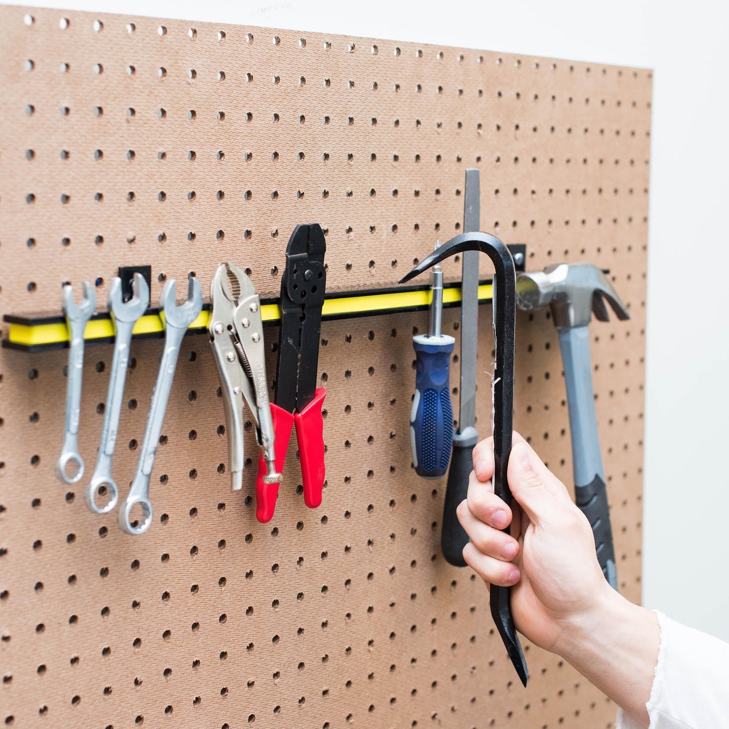 Master Magnetics 24" Magnetic Bar Tool Organizer - Easy to Install Magnet Storage Holder for House, Garage, Shed, or Job Site - Black Powder Coat