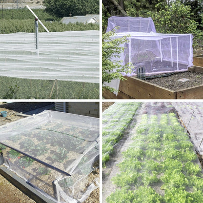 Mosquito Netting, 8 x 24 Ft Bird Netting for Garden Protection Insect Plant Covers for Vegetable Fruits, Garden Mesh Net Pest Barrier Protect Plant from Birds Bugs