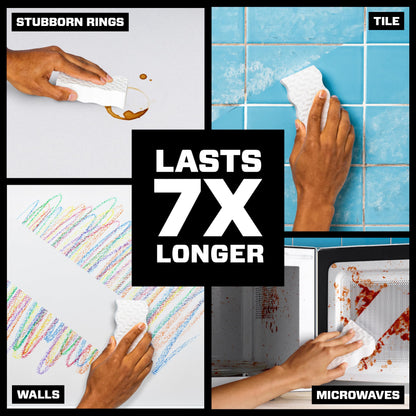 Mr. Clean Magic Eraser Sponge, All Purpose Cleaner, Cleaning Scrubber, Kitchen, Bathroom, Shower, Oven, Cleaning Supplies, Variety Pack with 1 Ultra Thick, 2 Ultra Foamy, & 3 Extra Durable, 6ct