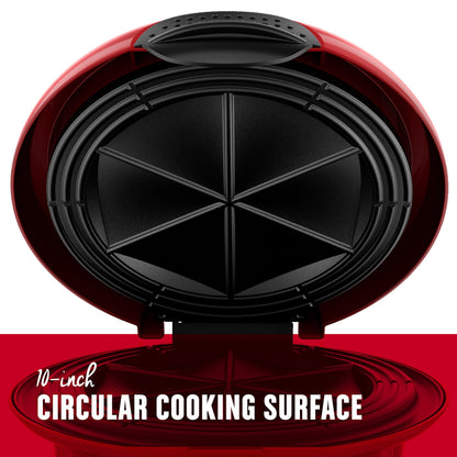 George Foreman Electric Quesadilla Maker, Red, GFQ001 10 Inch
