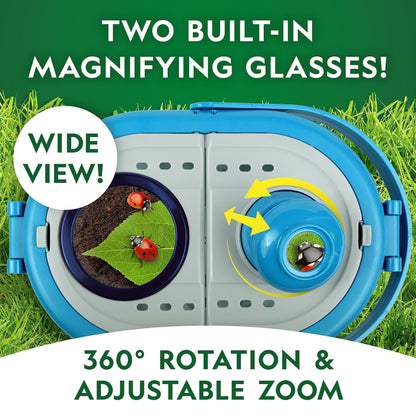 National Geographic Bug Catcher Kit for Kids - Kids Bug Habitat with Magnified Viewer, Bug Catcher, Tweezers & Learning Guide, Insect Habitat, Outdoor Toys, Kids Bug Catching Kit, Bug Box