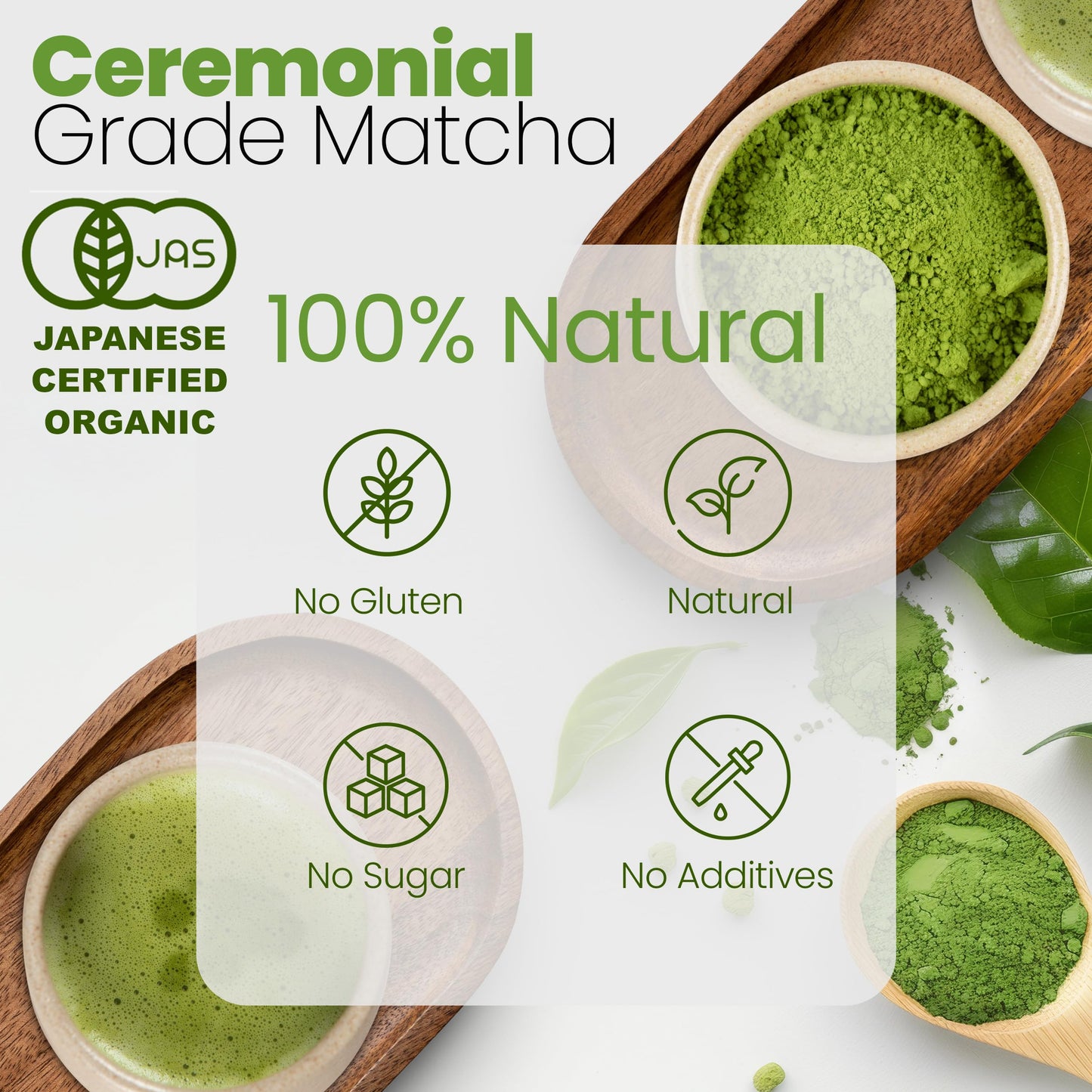 Matcha Wellness Ceremonial Grade Matcha Powder – Organic First Harvest Japanese Green Tea from Kyoto – 1.4oz – No Sugar, No Additives, No Gluten