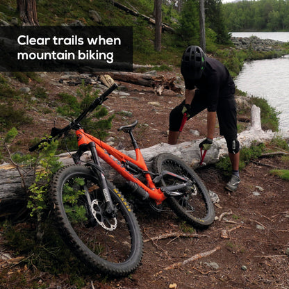 Nordic Pocket Saw 25.6 Inch Pocket Chainsaw with 33 Bi-Directional Teeth for Clearing Trails - Handy Backpacking Saw with Extra Large Nylon Handle Loops - for Survival and Emergency Situations