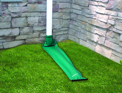 Frost King DE46 Automatic Plastic Drain Away Downspout Extender, Extends 4-Feet, Green