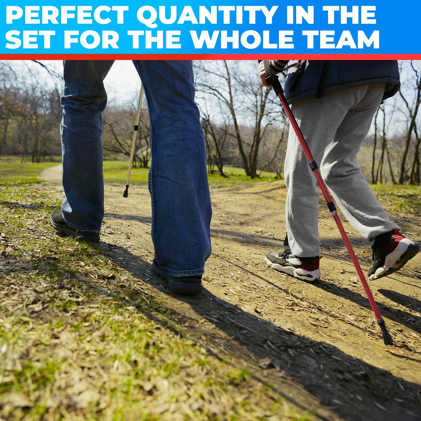 6Pcs Hiking Walking Stick Tips - Rubber Tips for Hiking Poles Hiking Accessories Collapsible Walking Stick Tips Rubber Tips for Canes - Hiking Pole Tips Rubber Tips for Walkers