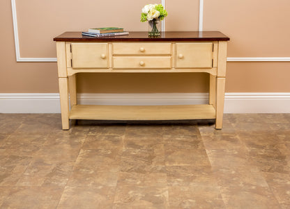 Nexus Self Adhesive 12-Inch Vinyl Floor Tiles, 20 Tiles - 12" x 12", Light Slate Marble Pattern - Peel & Stick, DIY Flooring for Kitchen, Dining Room, Bedrooms & Bathrooms by Achim Home Decor