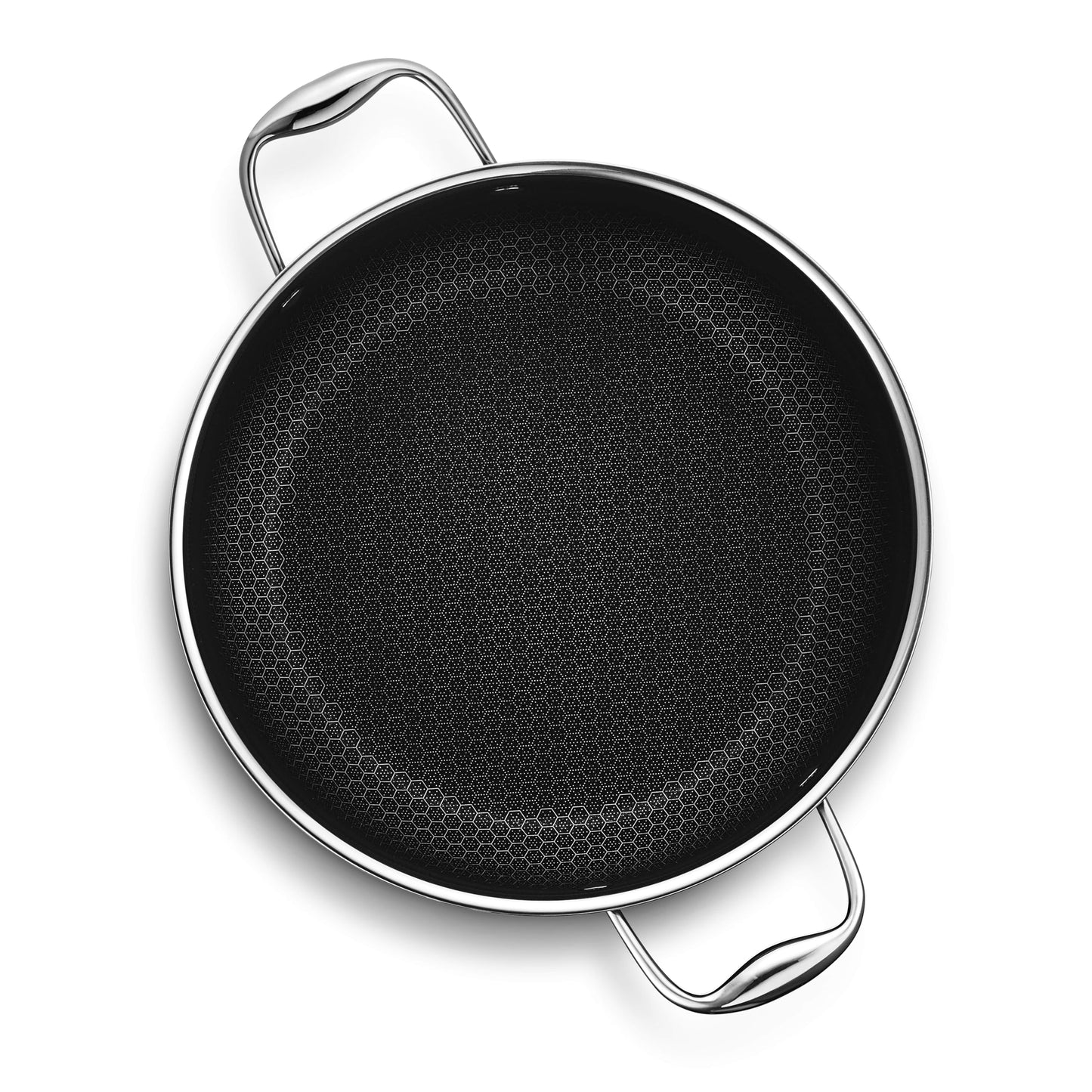 HexClad Hybrid Nonstick 8-Quart Stockpot with Tempered Glass Lid, Stay-Cool Handles, Dishwasher-Friendly, Oven-Safe Up to 900°F, Induction Ready, Compatible with All Cooktops