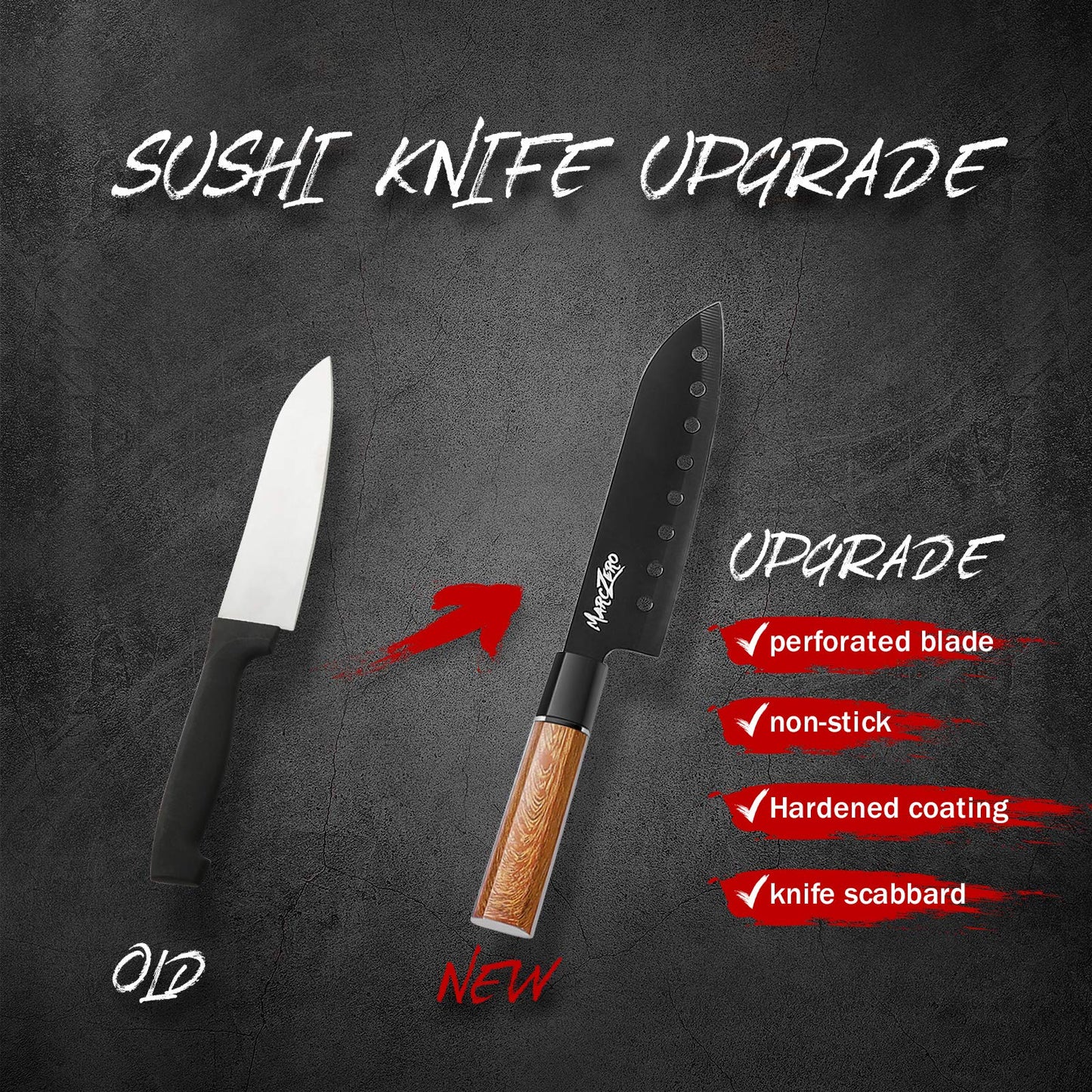 MarcZero Sushi Making Kit, 22 in 1 Bazooka Roller With Bamboo Mat, Knife, Chopsticks, Molds, DIY Machine for Beginner