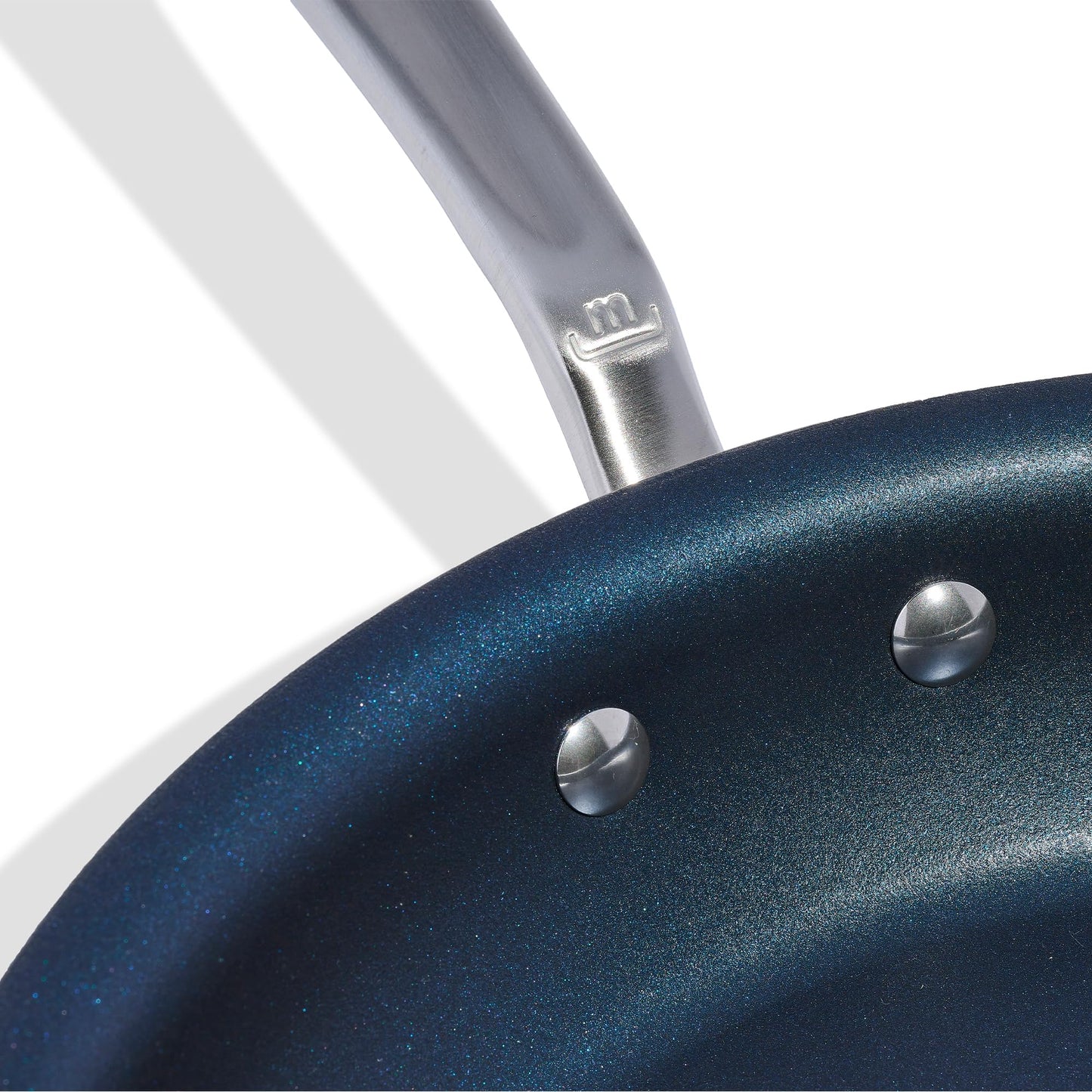 Made In Cookware - 12" Non Stick Frying Pan (Harbour Blue) - 5 Ply Stainless Clad Nonstick - Professional Cookware - Induction Compatible