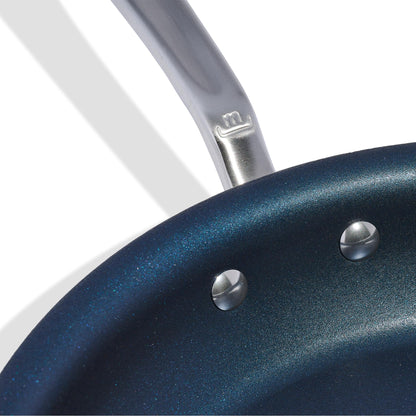 Made In Cookware - 12" Non Stick Frying Pan (Harbour Blue) - 5 Ply Stainless Clad Nonstick - Professional Cookware - Induction Compatible