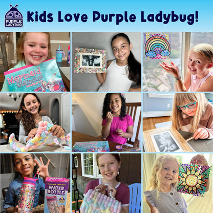 PURPLE LADYBUG Bendable Wax Craft Sticks for Kids - 15 Colors, 6&12 Inches, 150 Each - Kids Camping Essentials, Summer, Road Trip Activities, Travel Toys for Toddlers in Car, Airplane & Restaurant