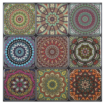 LONGKING Peel and Stick Backsplash Tile Stickers, Colorful Moroccan Tile for Kitchen, Stick on Wall Tiles (10 Sheets)