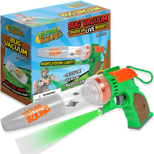 Nature Bound Bug Catcher Toy | Eco-Friendly Bug Vacuum, Catch and Release | Ages 3 to 12 Indoor/Outdoor Play Toy | Includes Capture Core with Magnification | Complete Kit for Kids | Green
