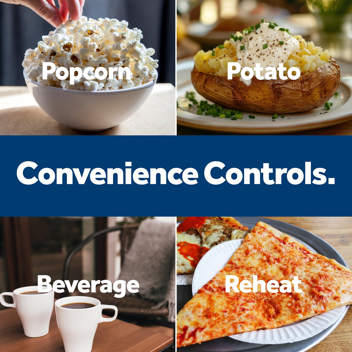 GE GCST07N1WSS Microwave Oven, 700-watt 6 Auto Cooking Settings, Child-Lock Technology, Kitchen Essentials for The Countertop, Dorm Room or Apartment, 0.7 Cu. Ft, Stainless Steel