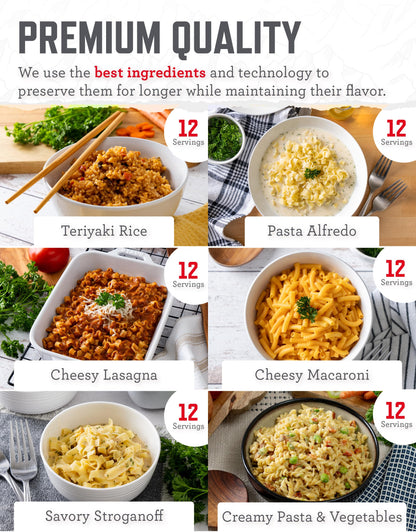 ReadyWise Emergency Food Supply - 120 Servings Favorites Sample Bucket, Survival Food Kit, Freeze Dried Prepper Food & Dehydrated Meals for Camping Essentials & Backpacking, up to 25 Year Shelf Life