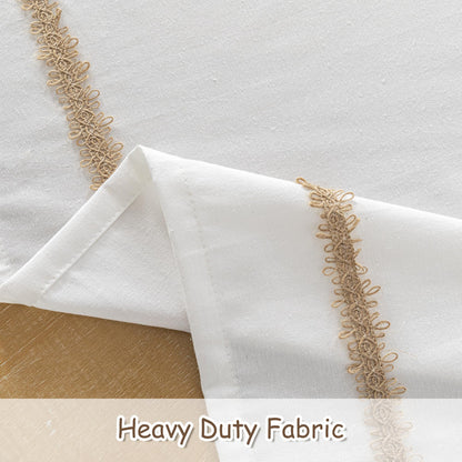 MYSKY HOME Table Cloth for Rectangular, Waterproof Tablecloth, Soft Cotton Indoor/Outdoor Tablecloths, Wrinkle Free Table Cloth Heavy Duty Rectangle Table Cloths for Parties & Dining Use, 55"X70"