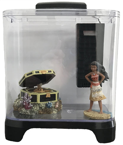 PENN-PLAX NuWave Betta Fish Tank Kit with LED Light and Internal Filter – Black – 1.5 Gallon