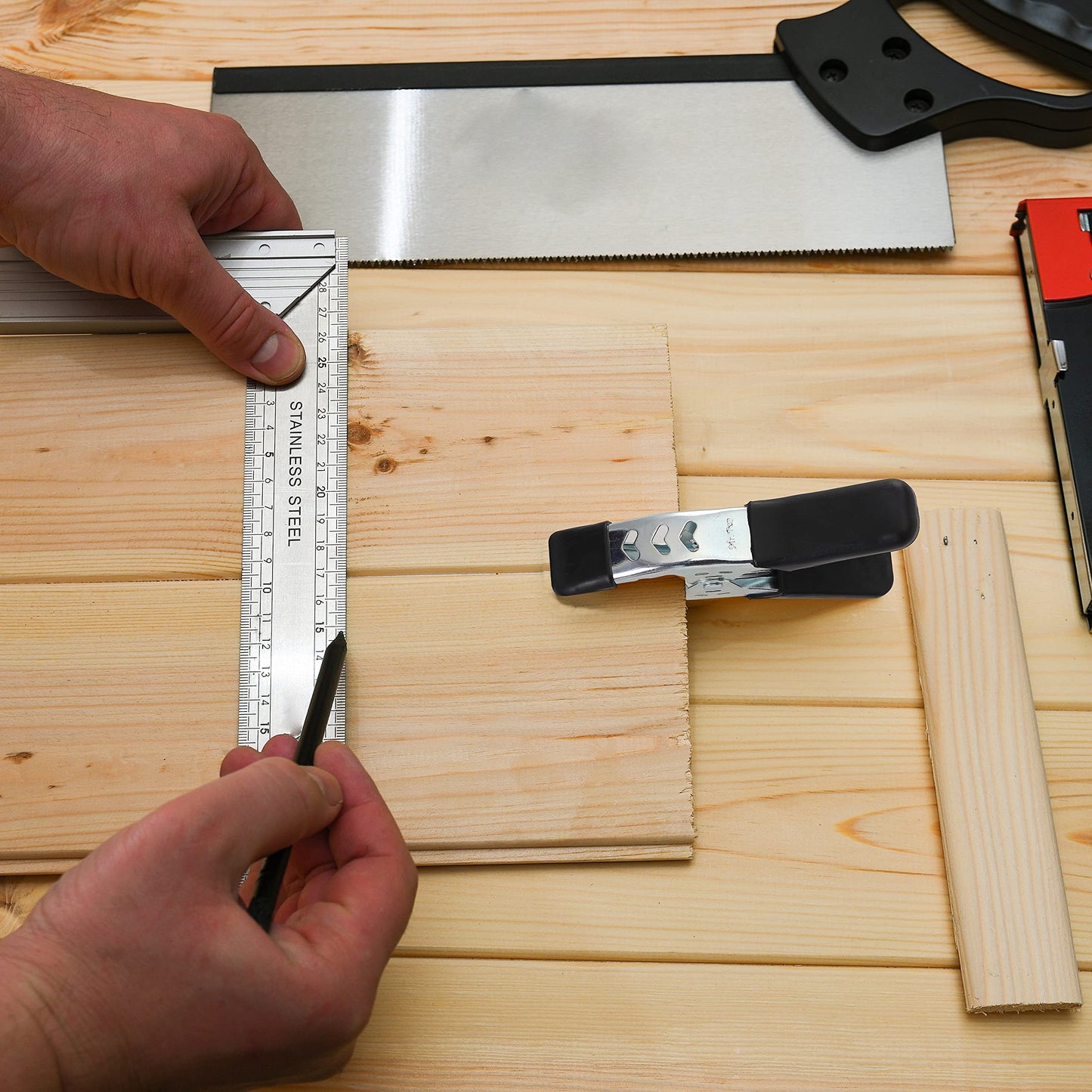 Mr. Pen- Spring Clamps, 2 Pack, 6 Inches, Heavy Duty, Metal, Spring Clips