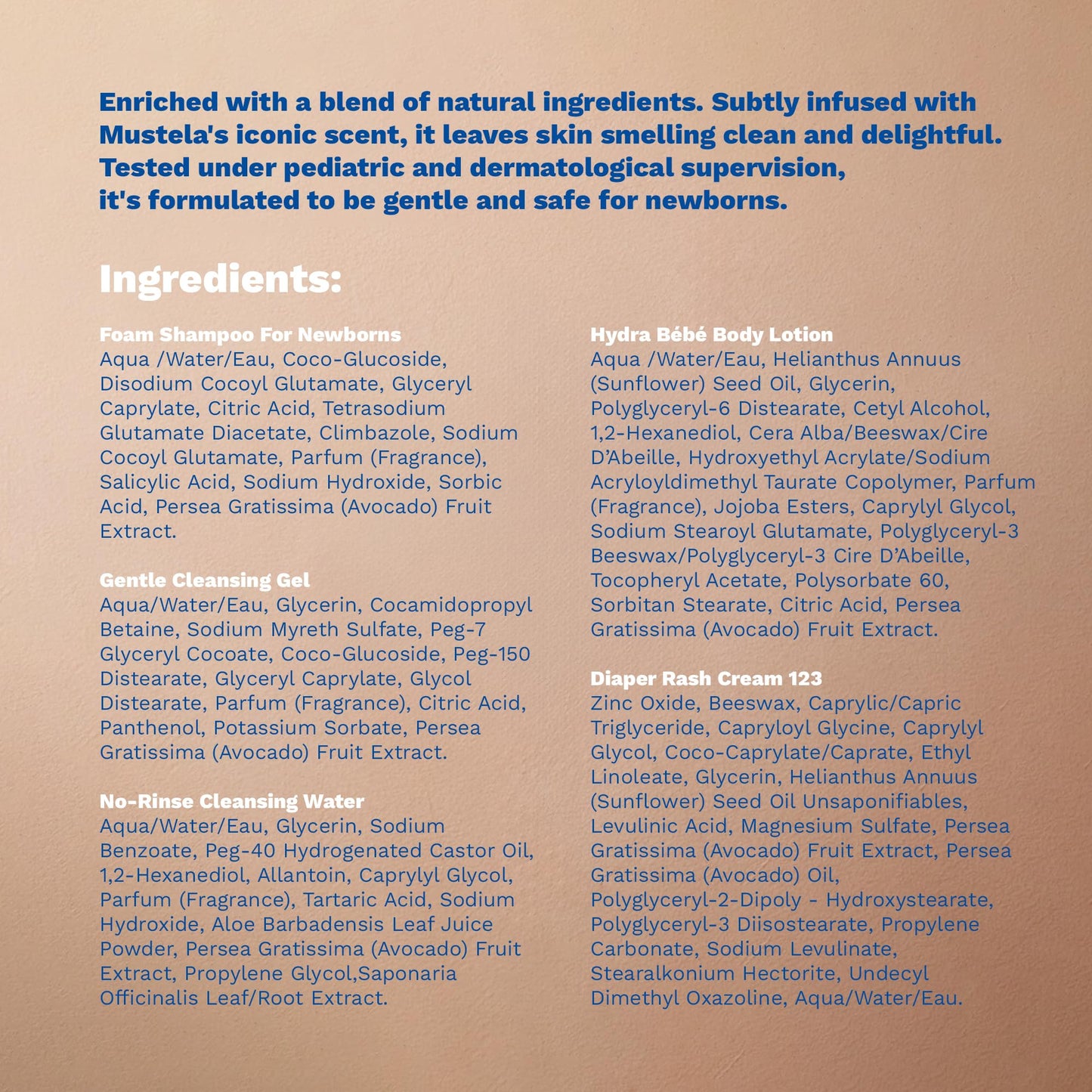 Mustela Newborn Arrival Gift Set - Baby Skincare & Bath Time Essentials - Natural & Plant Based - 5 Items Set