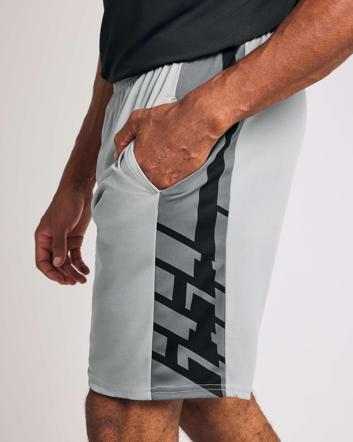 Real Essentials: Men’s 5 Pack 9" Mesh Shorts – Athletic Gym, Workout, Basketball, Running, Casual Lounge Activewear Pockets, Set 2,XXL