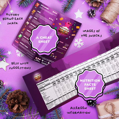 Maxi International Snack Box | Premium Exotic Foreign Snacks | Unique Snack Food Gifts Included | Try Extraordinary Turkish Snacks | Candies from Around the World | 21 Full-Size Snacks