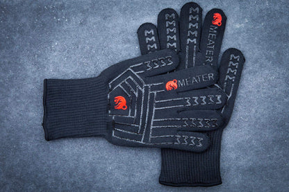 MEATER Mitts - Heat Resistant BBQ Gloves - Premium Cooking Gloves for Grill, Smoker, Oven, and Baking - Non-Slip, High-Temperature Protection, Extra Long Cuffs