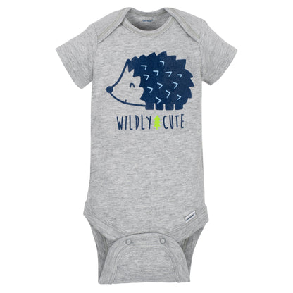 Gerber Baby Boys 5-Pack Short Sleeve Variety Onesies Bodysuits Hedgehog 0-3 Months