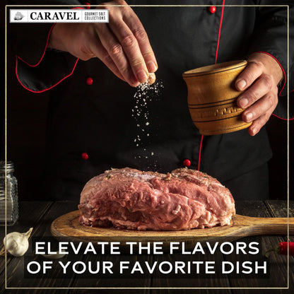 Infused Sea Salt Sampler Set, Finishing Salt for Seasoning, Gourmet Cooking Gift and Spice Variety Pack for Special Occasions, 0.5 oz x Bundle of 6 Flavored Salts - Caravel Gourmet Salt