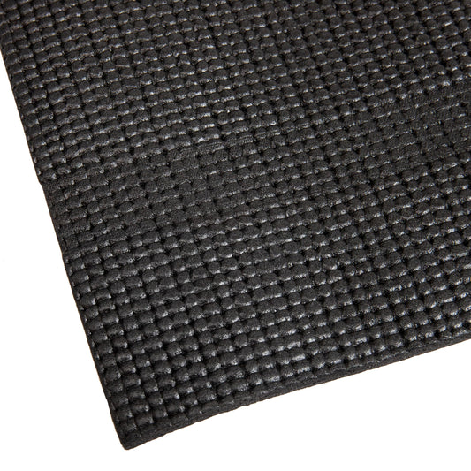 Mind Reader YOGAPVC-BLK All Purpose Extra Thick Yoga Fitness & Exercise Mats with Carrying Strap, High Density Anti-Tear, 68"L x 24"W x 0.3"Th, Black